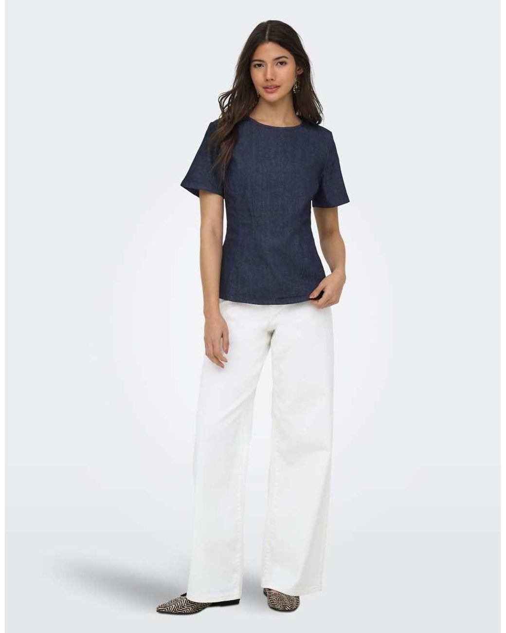 ONLY Blue Denim Shirt