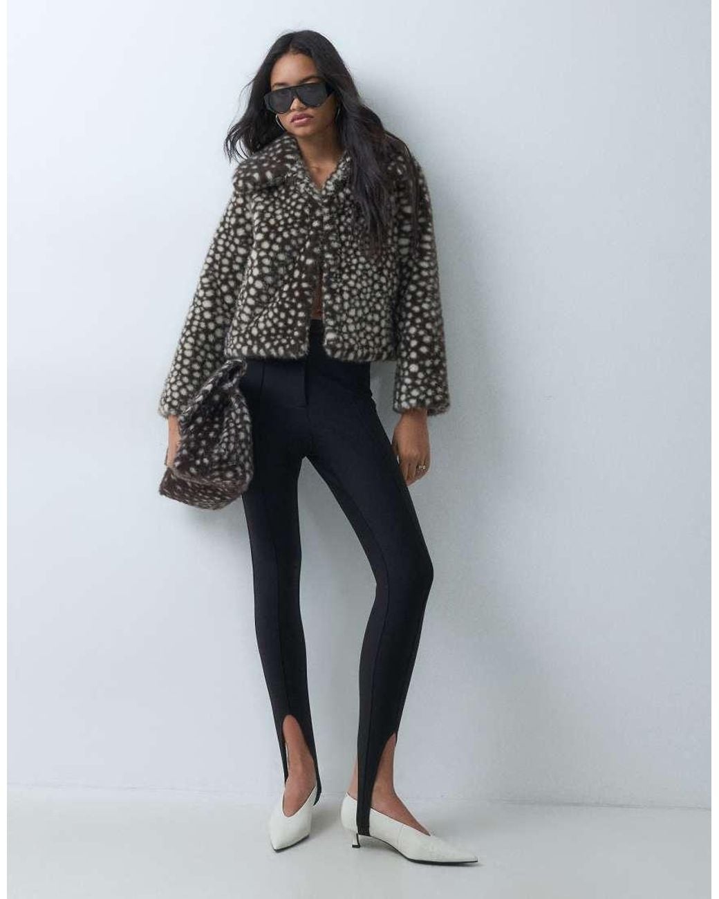 Threadbare Black Faux Fur Cropped Jacket