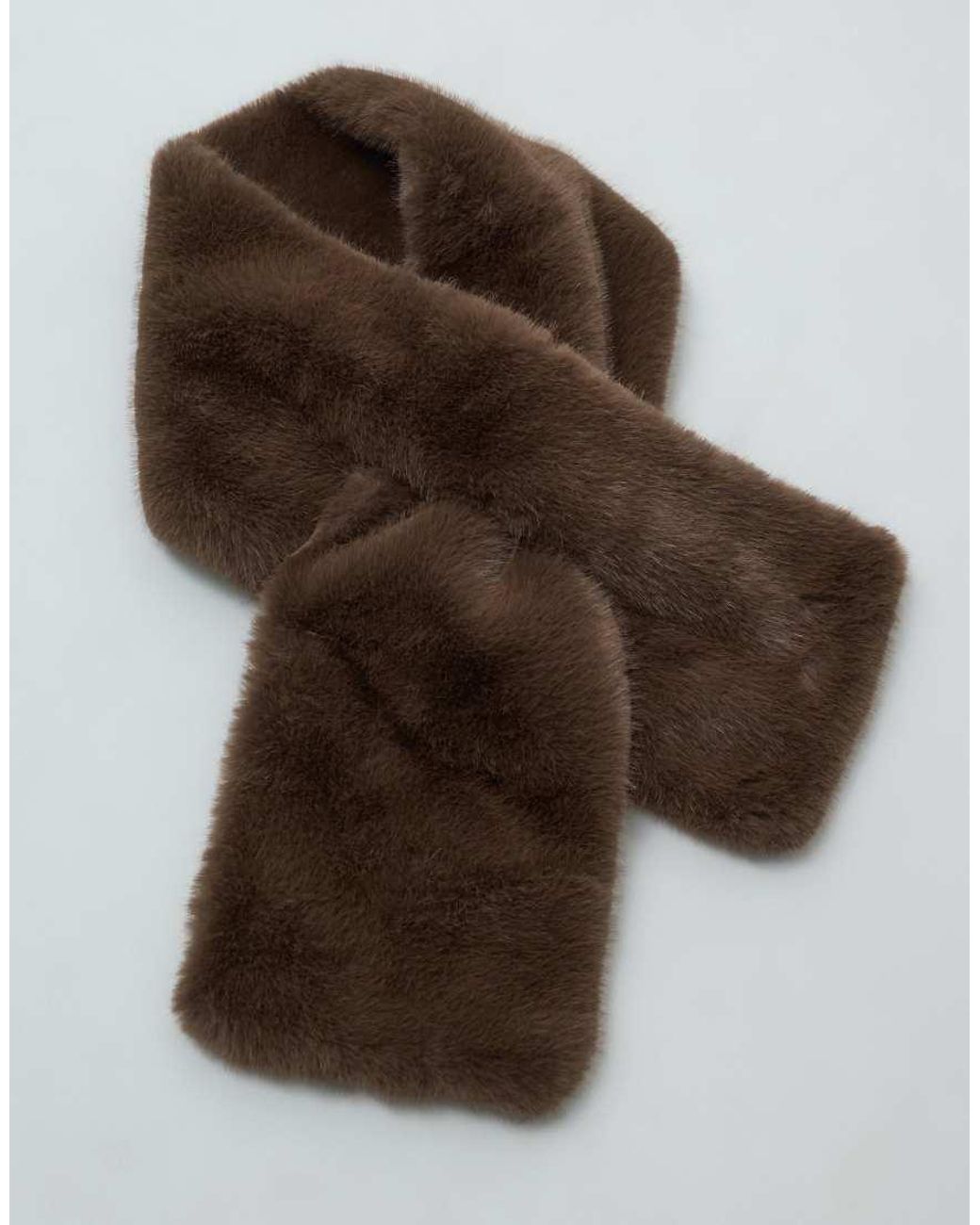 Vero Moda Black Faux Fur Scarf