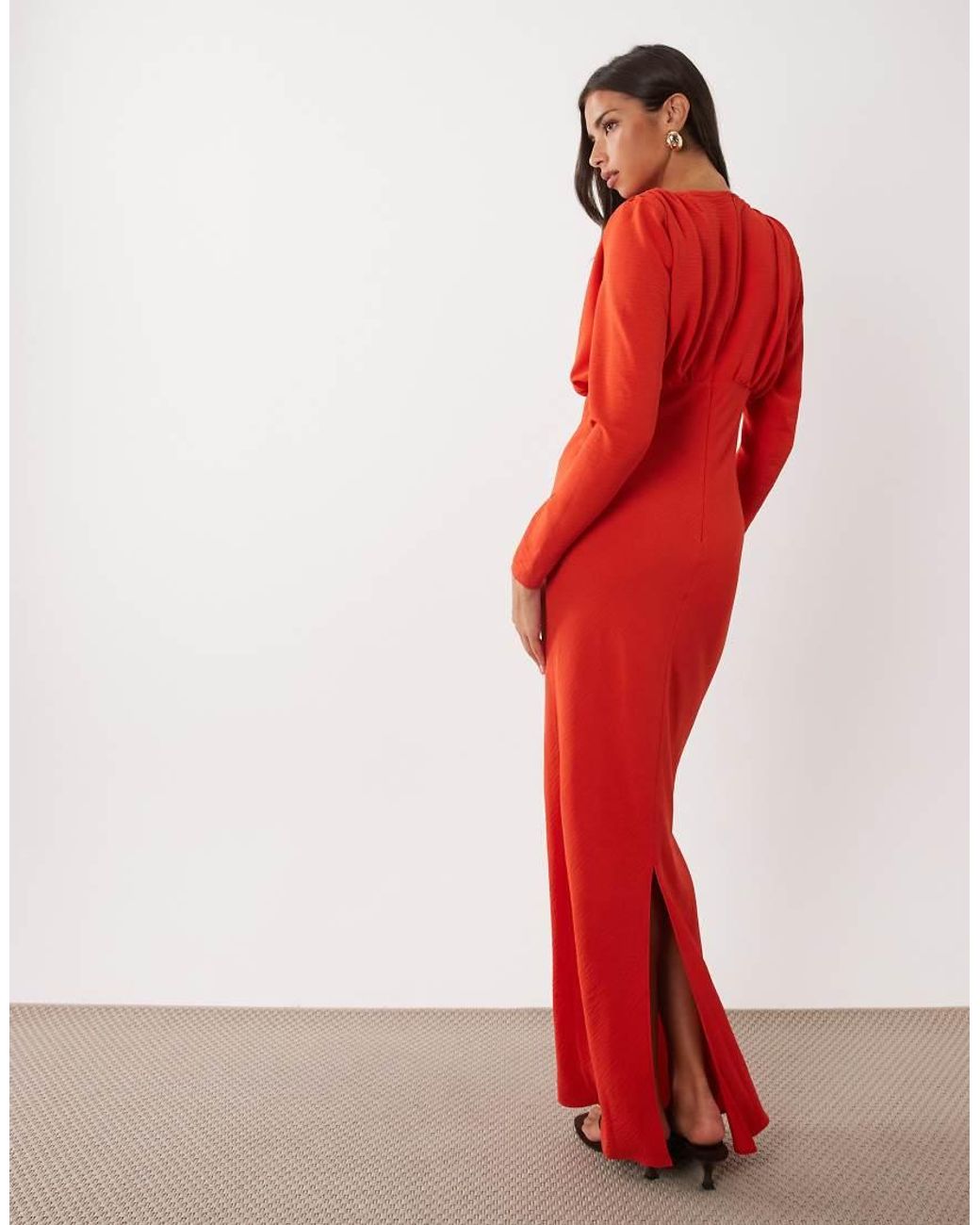ASOS Red Batwing Maxi Dress