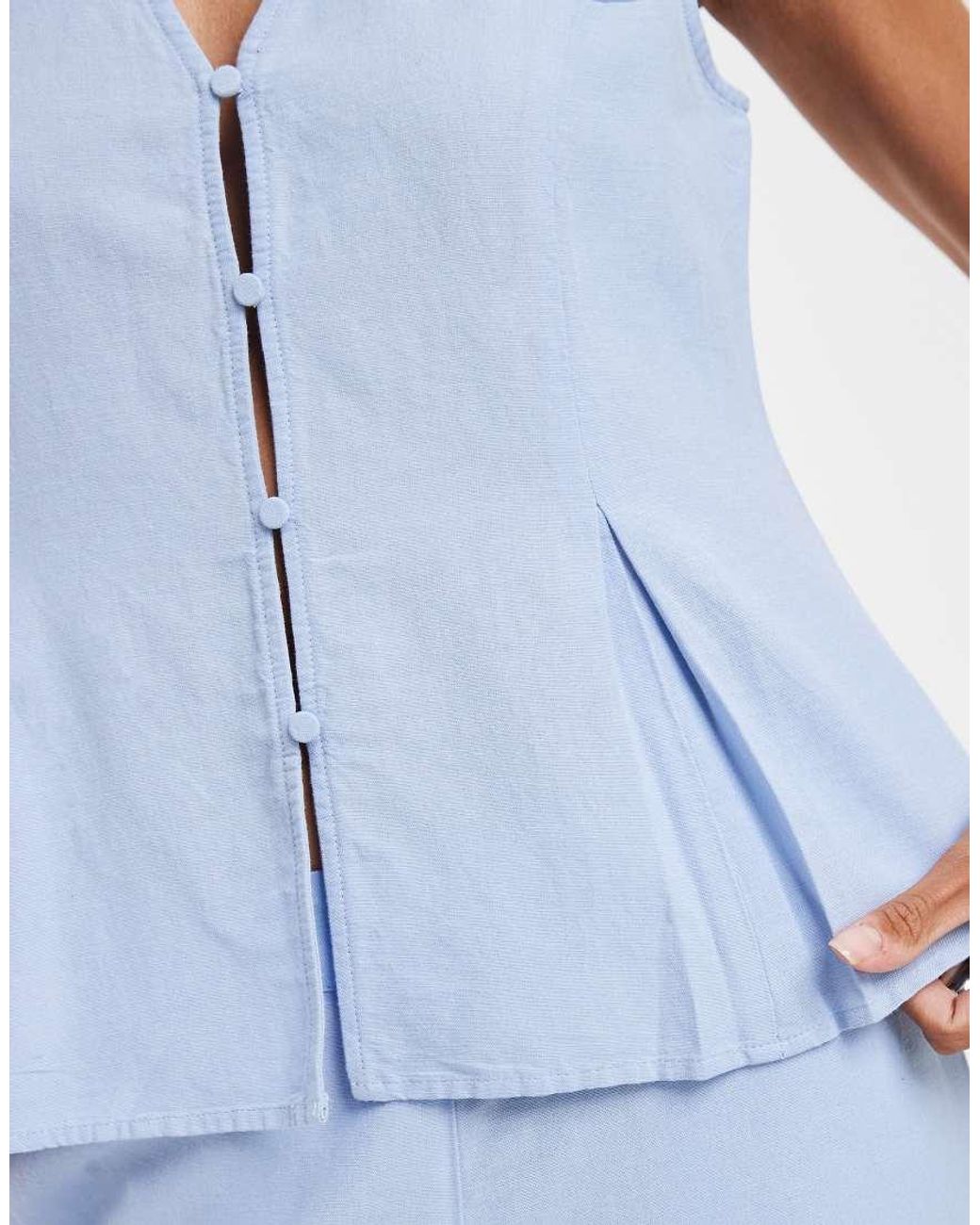 Aware Blue V-neck Vest