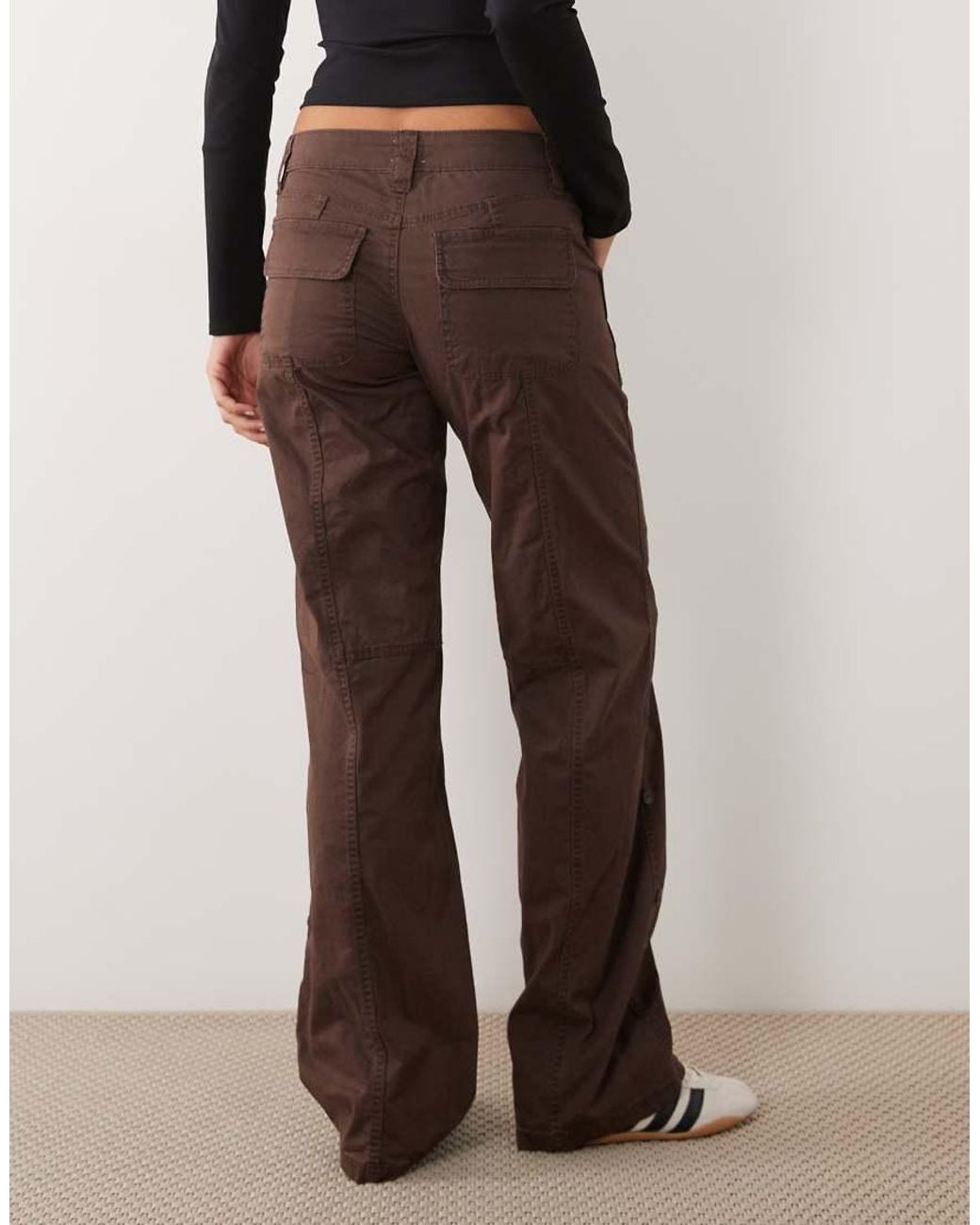 Cotton On Brown Low Rise Utility Pant