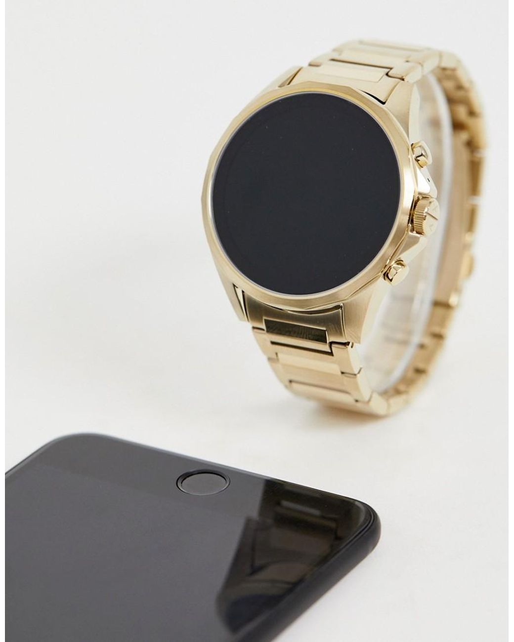 Armani Exchange Axt2001 Drexler Connected Smart Watch 48mm in Metallic for  Men | Lyst UK