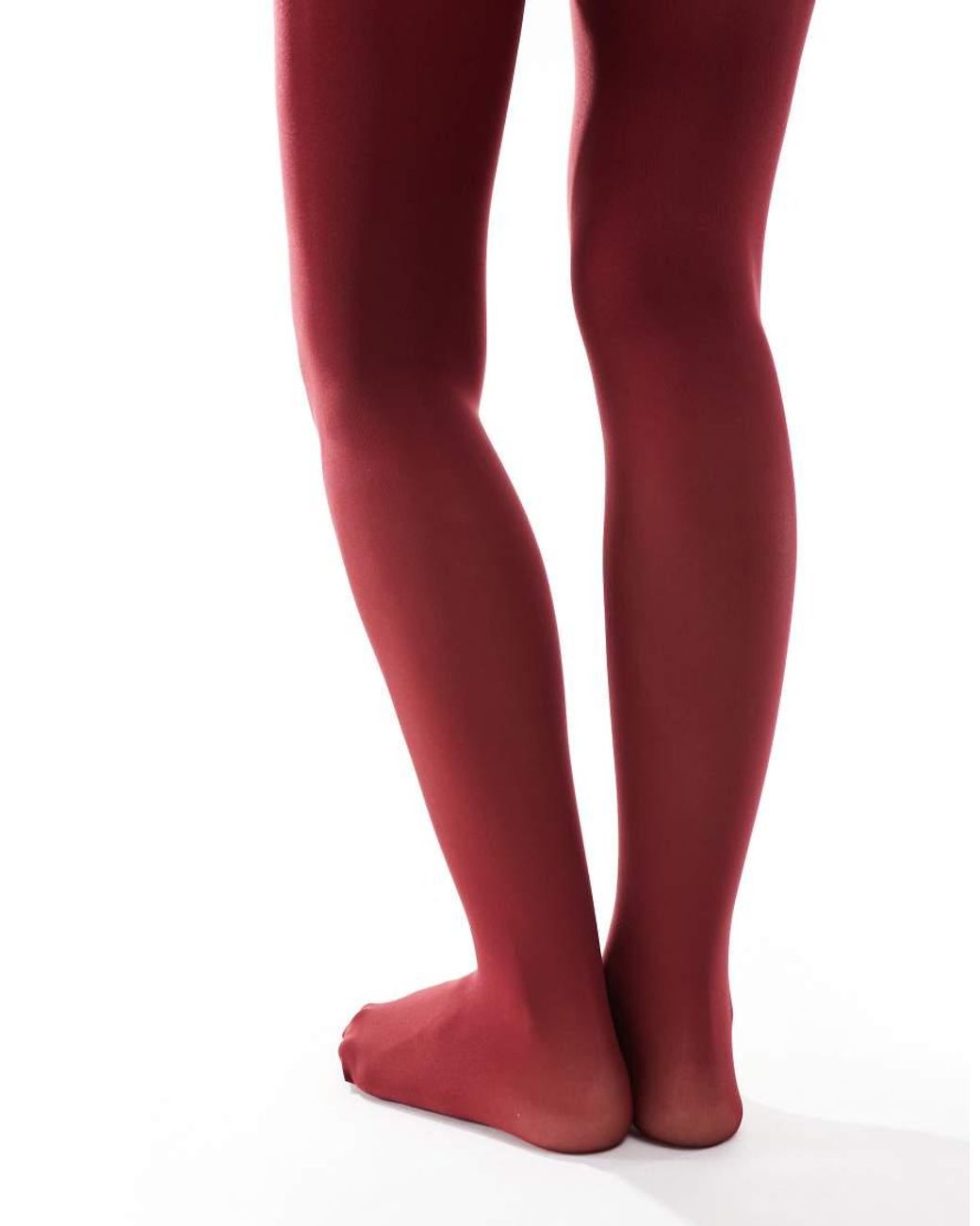 Lindex Red 50 Denier Super Stretch Tights