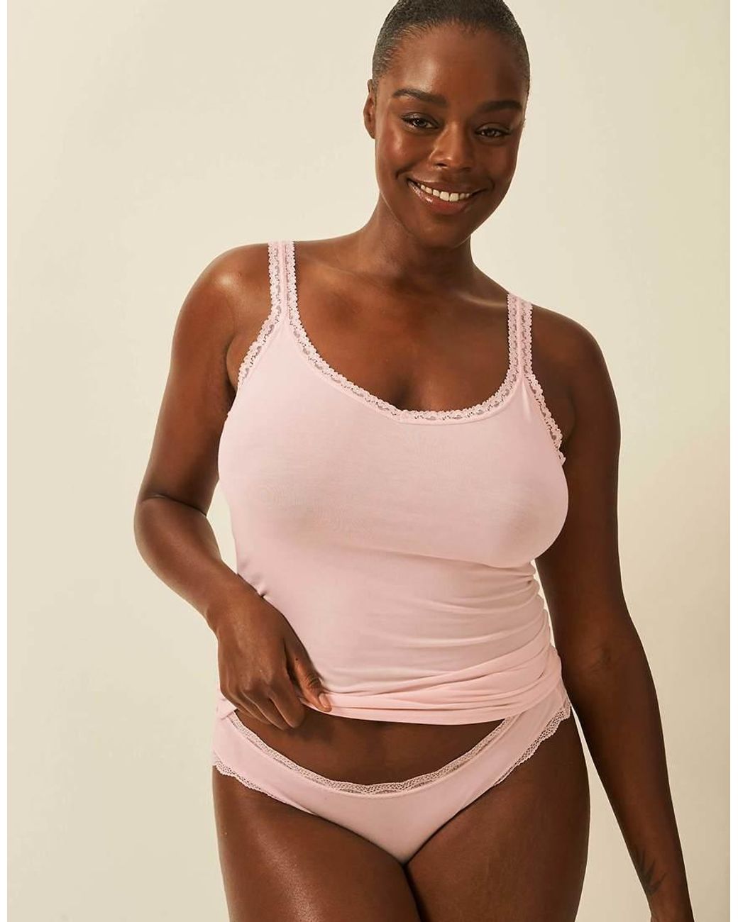 Stripe & Stare Brown Lace Cami