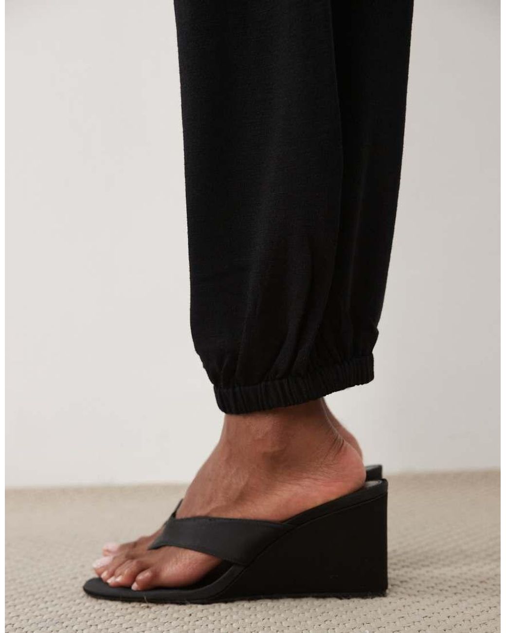 Mango Black Lalala Cuffed Trouser Co-ord
