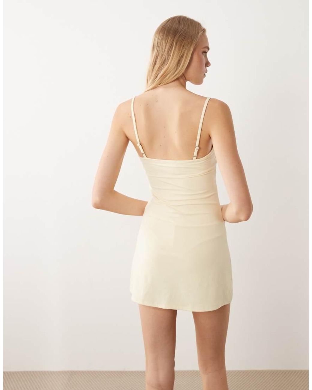 Cotton On Natural Hold Me Mini Dress
