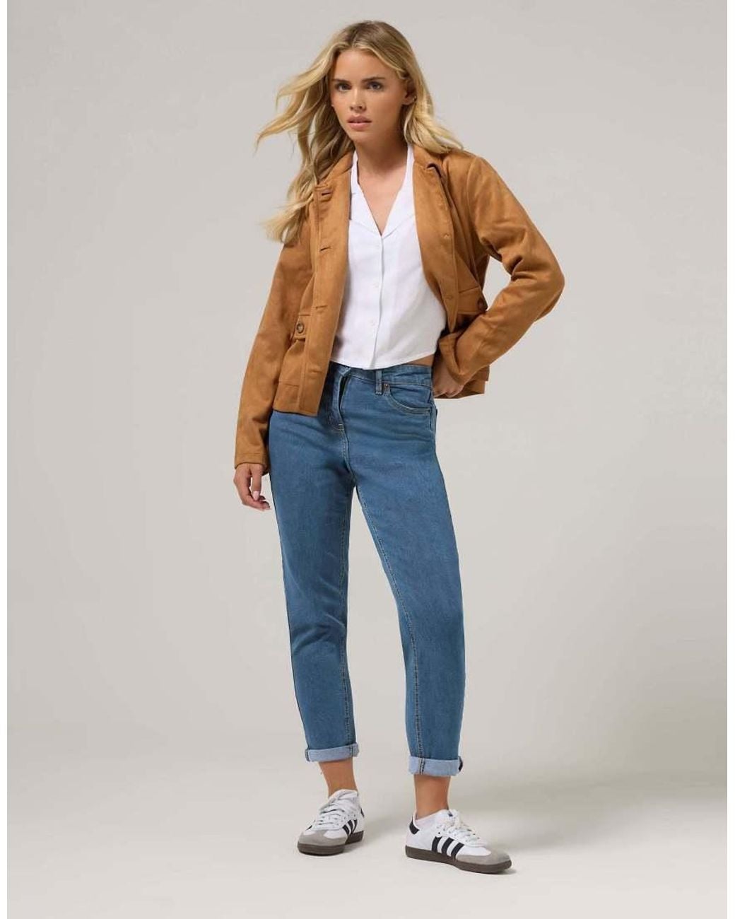 PixieGirl Blue Petite Mom Jeans