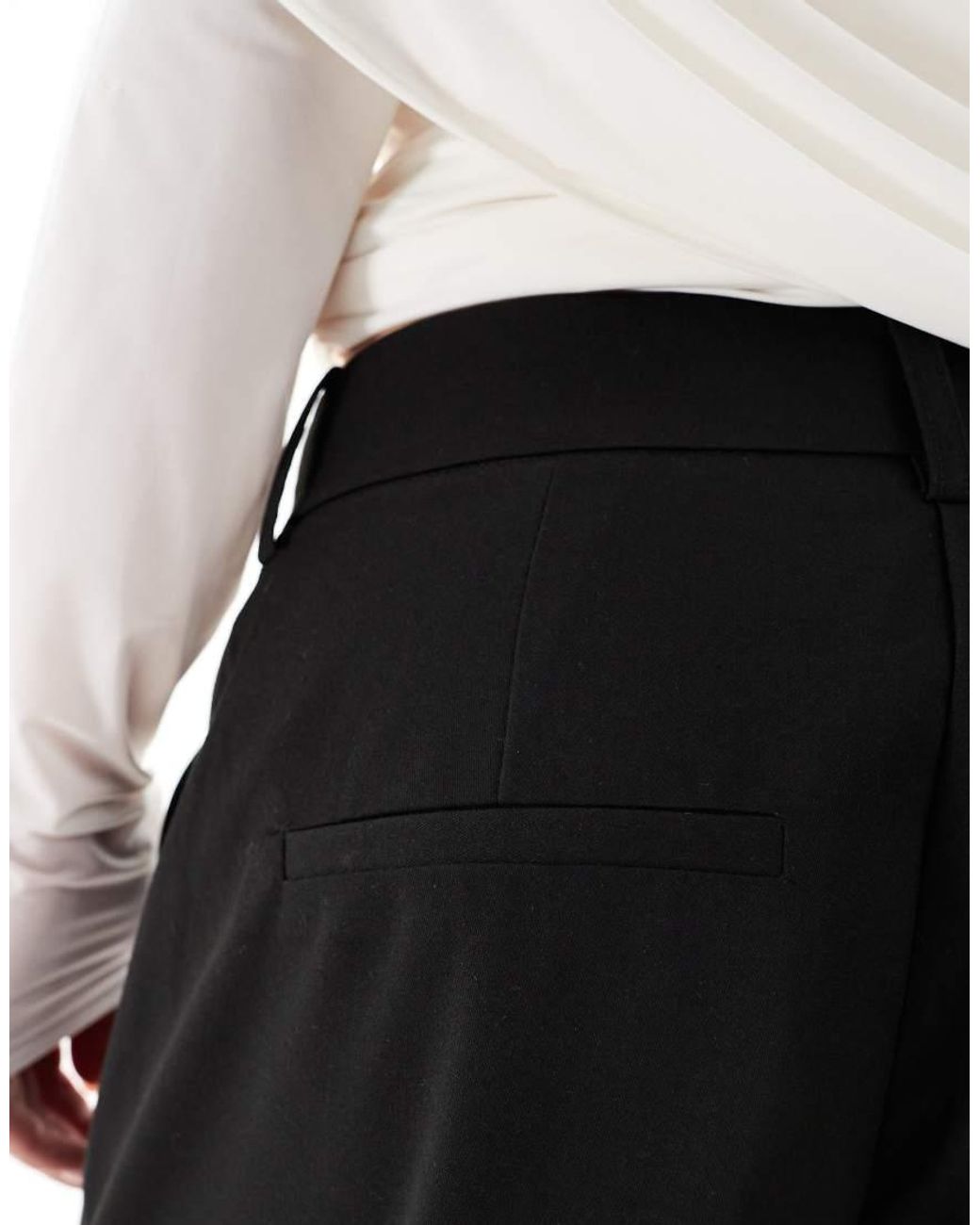 Vero Moda White Dad Fit Tailored Trouser