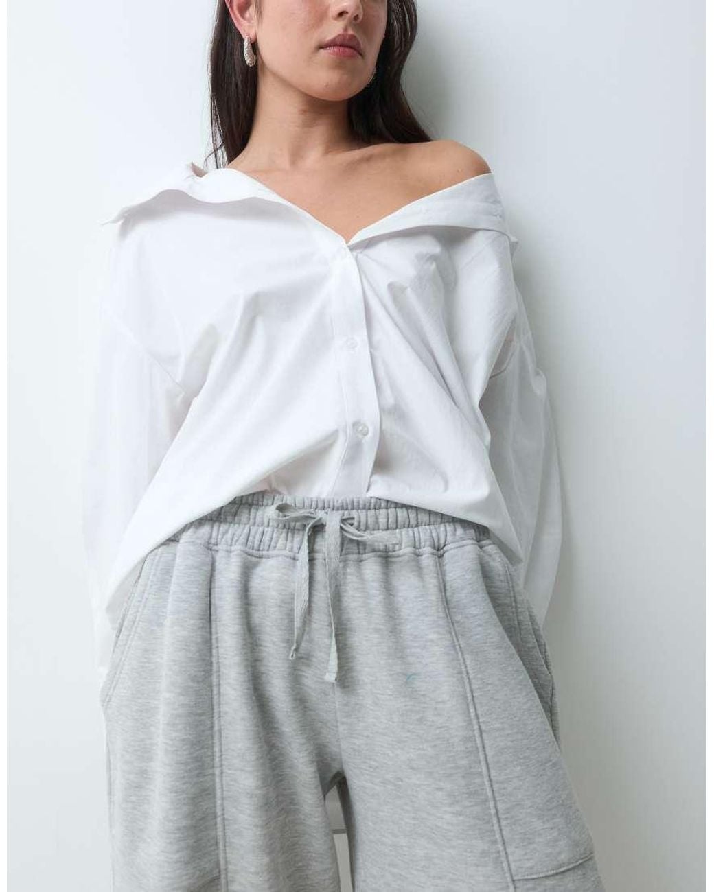 ASOS Gray Piping Detail Cuffed joggers