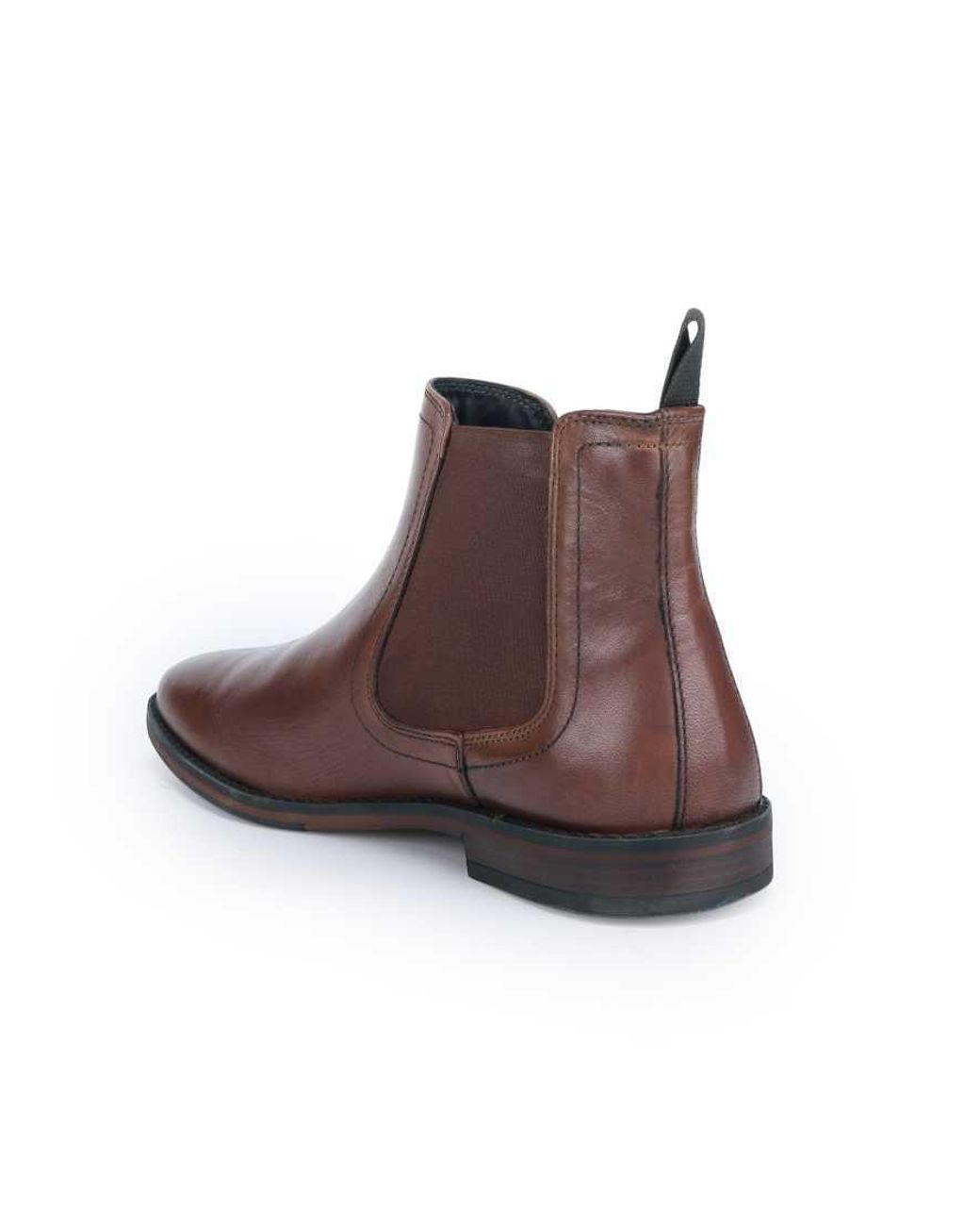 Thomas Crick Brown Griffin Leather Chelsea Boot for men