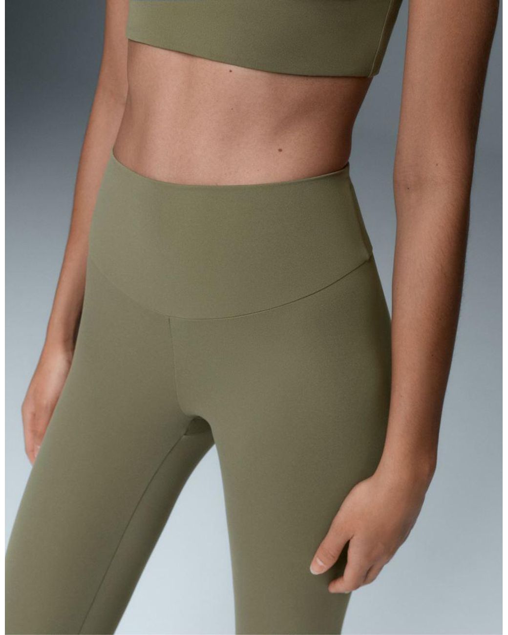 Oysho Gray Comfortlux High-rise Ankle Length leggings