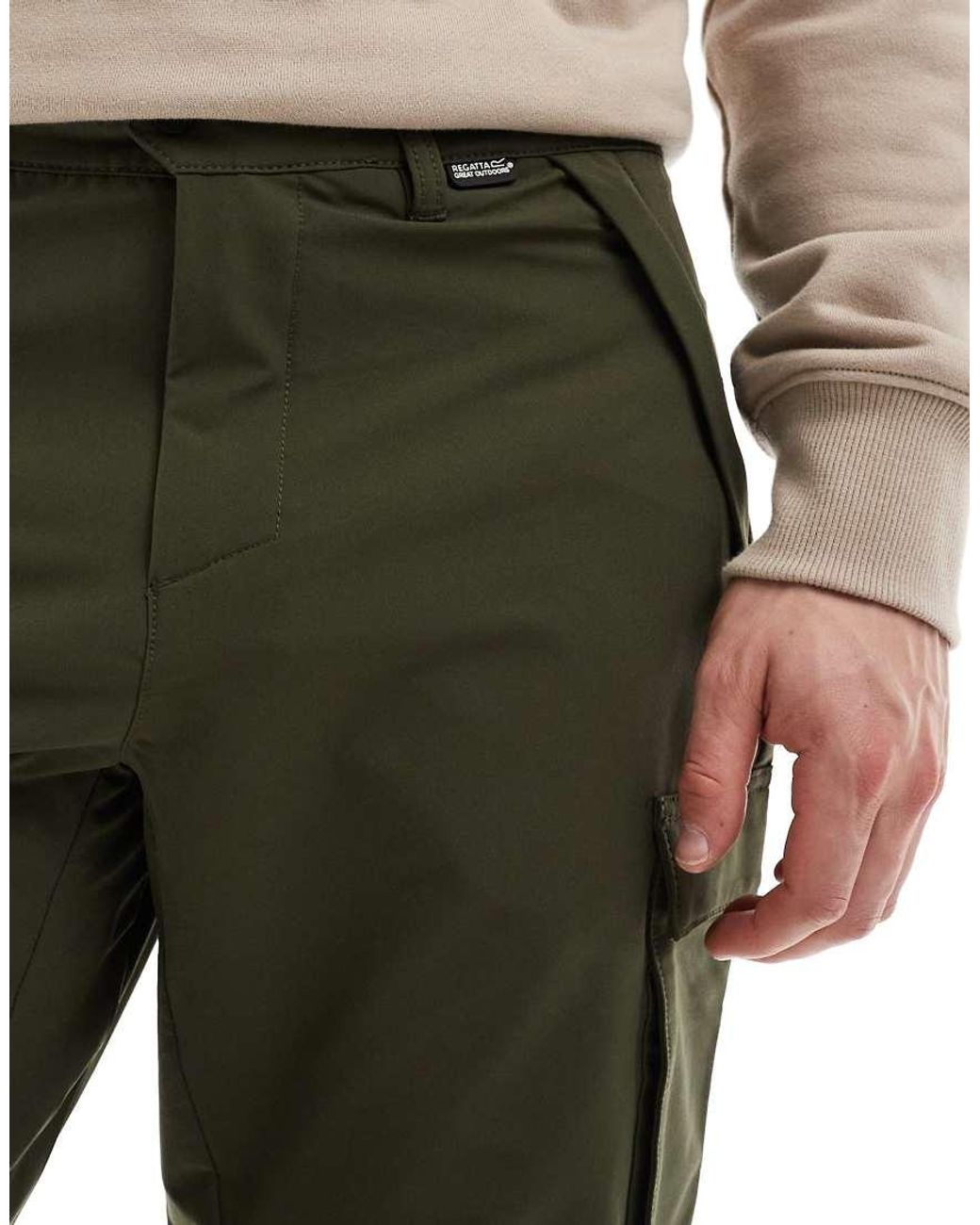 Regatta Green Questra Cargo Trousers for men