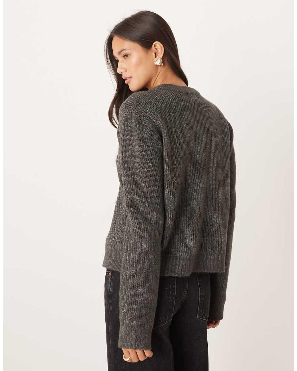 Brave Soul Black Cardigan With Velvet Bow Detail