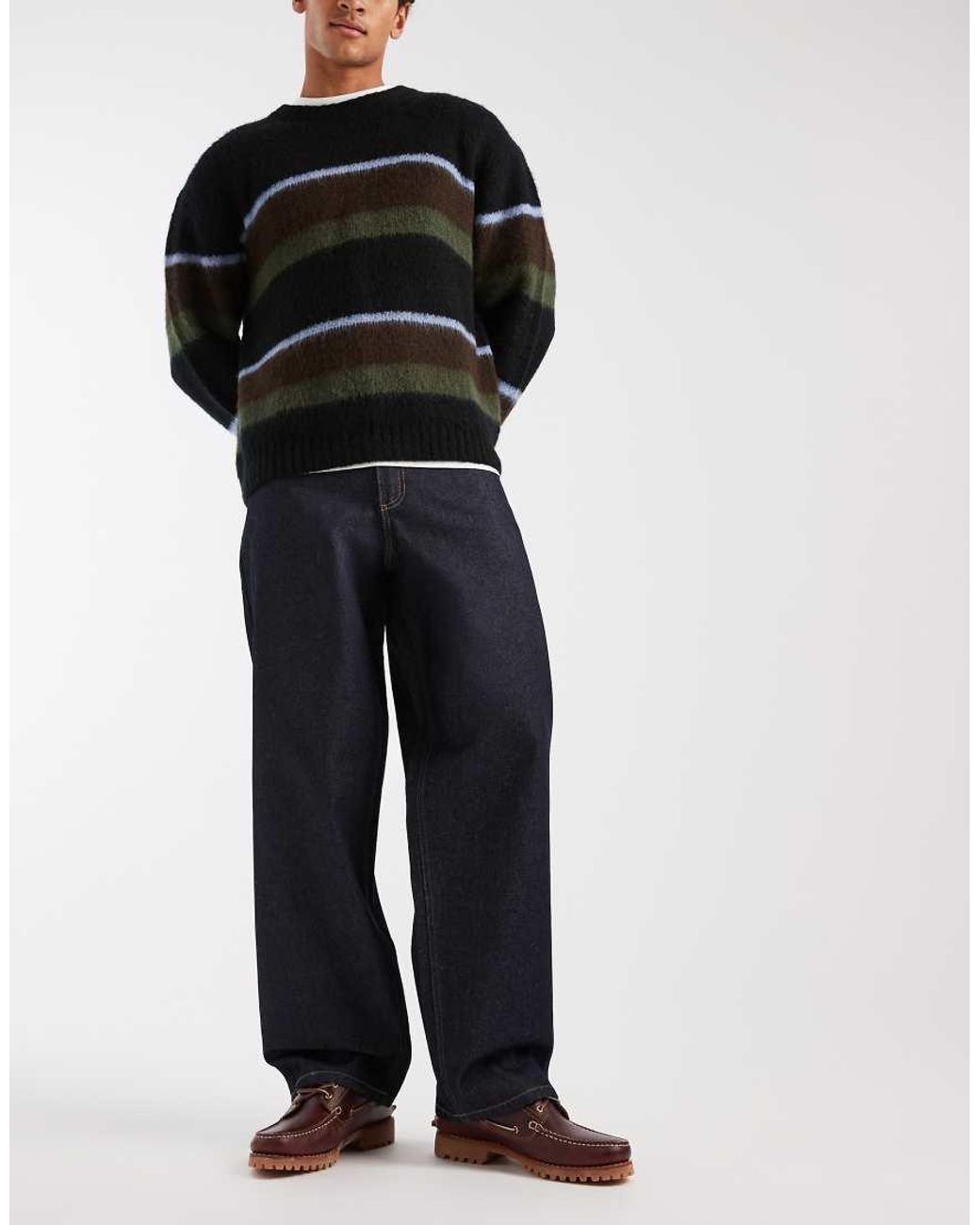Redefined Rebel Black baggy Denim Jeans for men