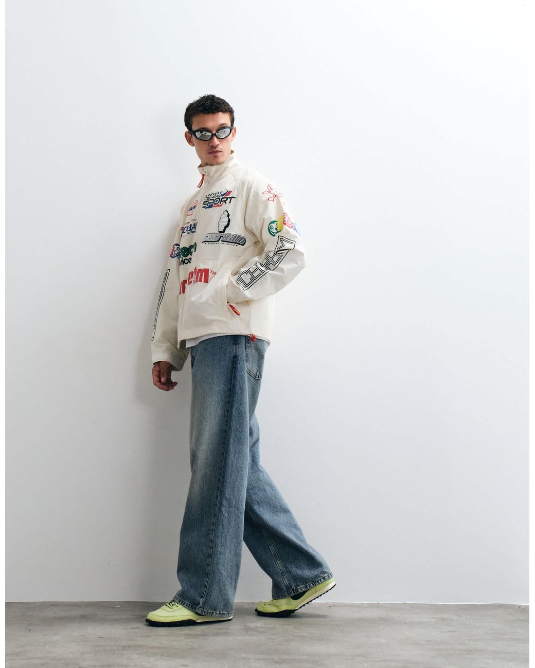 ICECREAM White Ripstop Pit Crew Jacket for men
