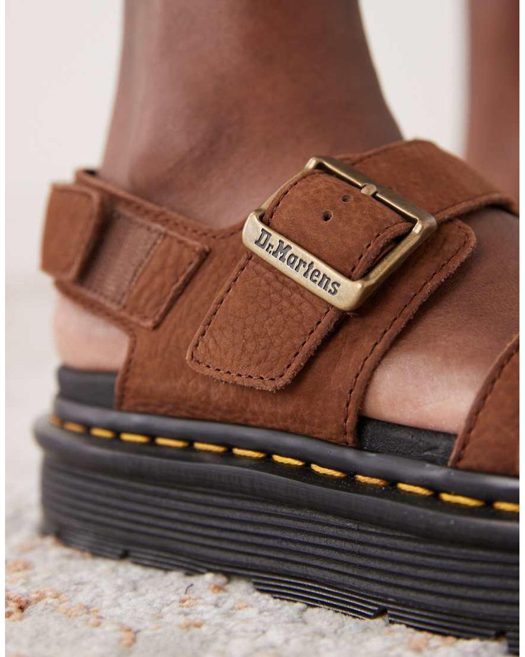 Dr. Martens Brown Zebzag Sandal