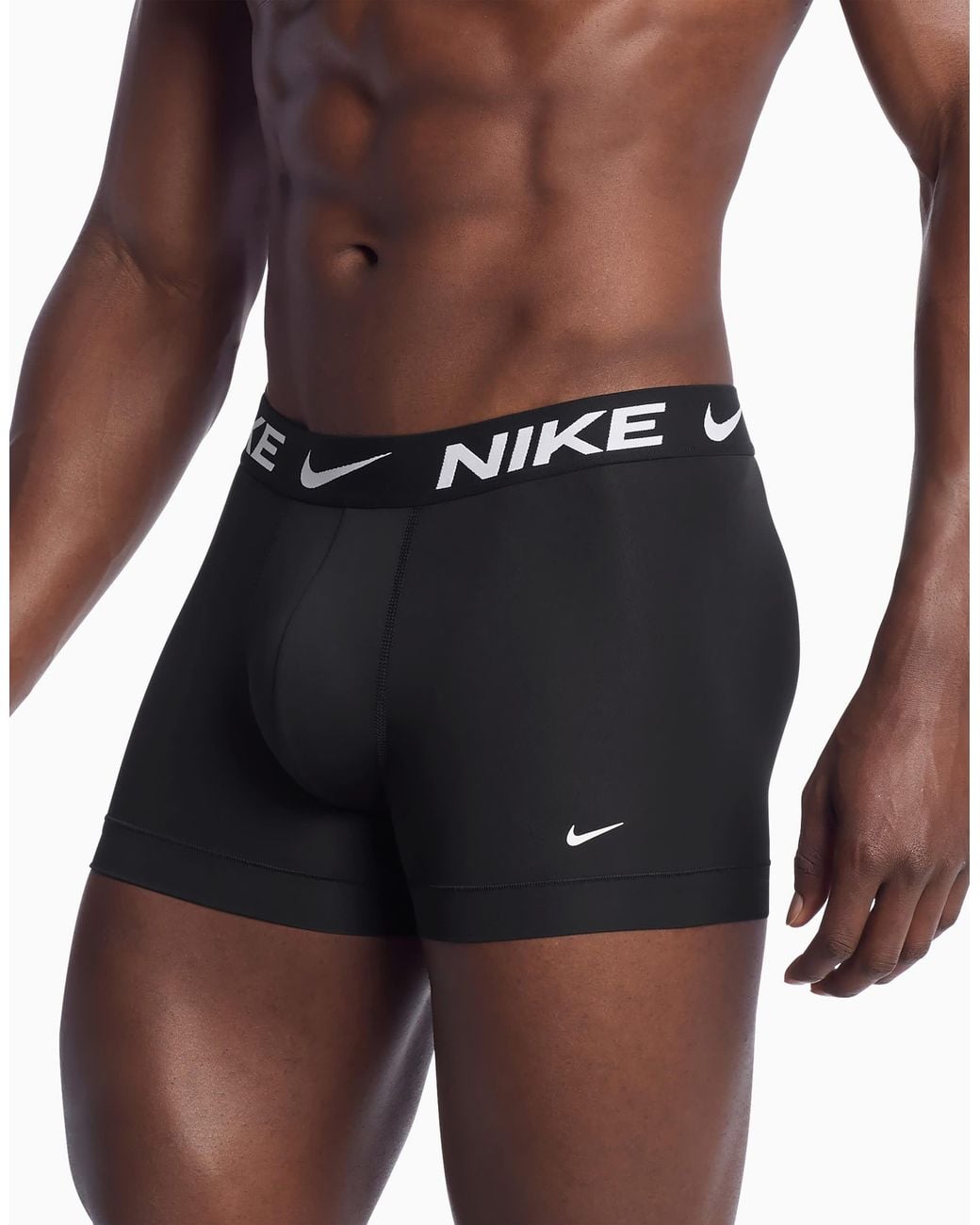 Nike Black Essential Micro 5 Pack Trunks for men