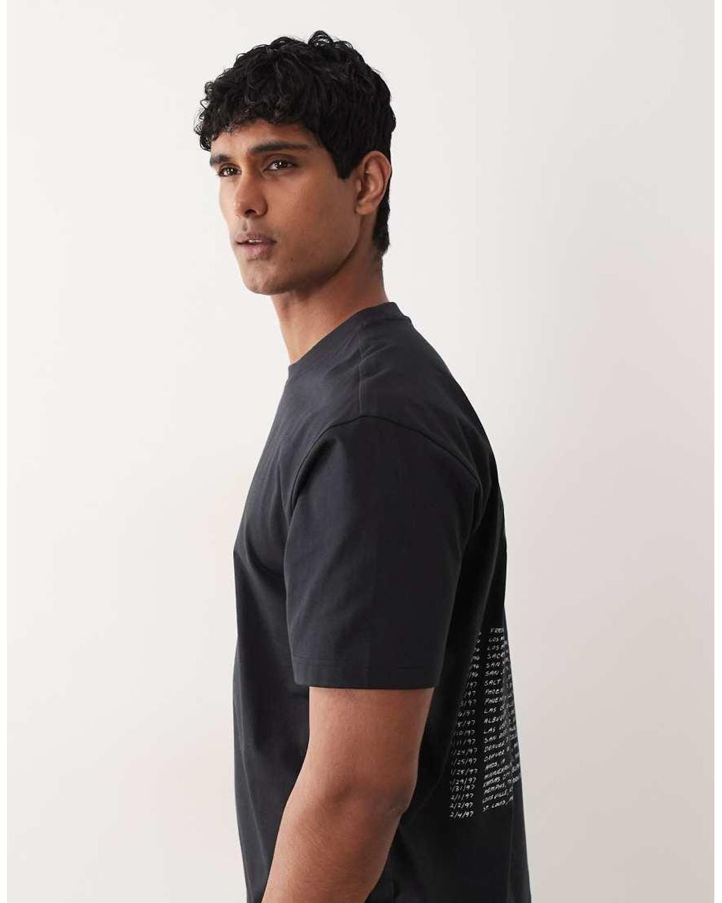 Only & Sons Black Relaxed Fit T-shirt With Metallica Back Print for men