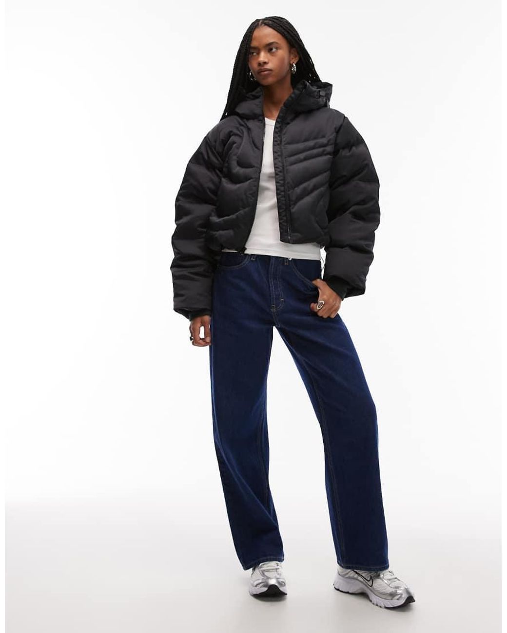 Nike Blue Swoosh Down Puffer