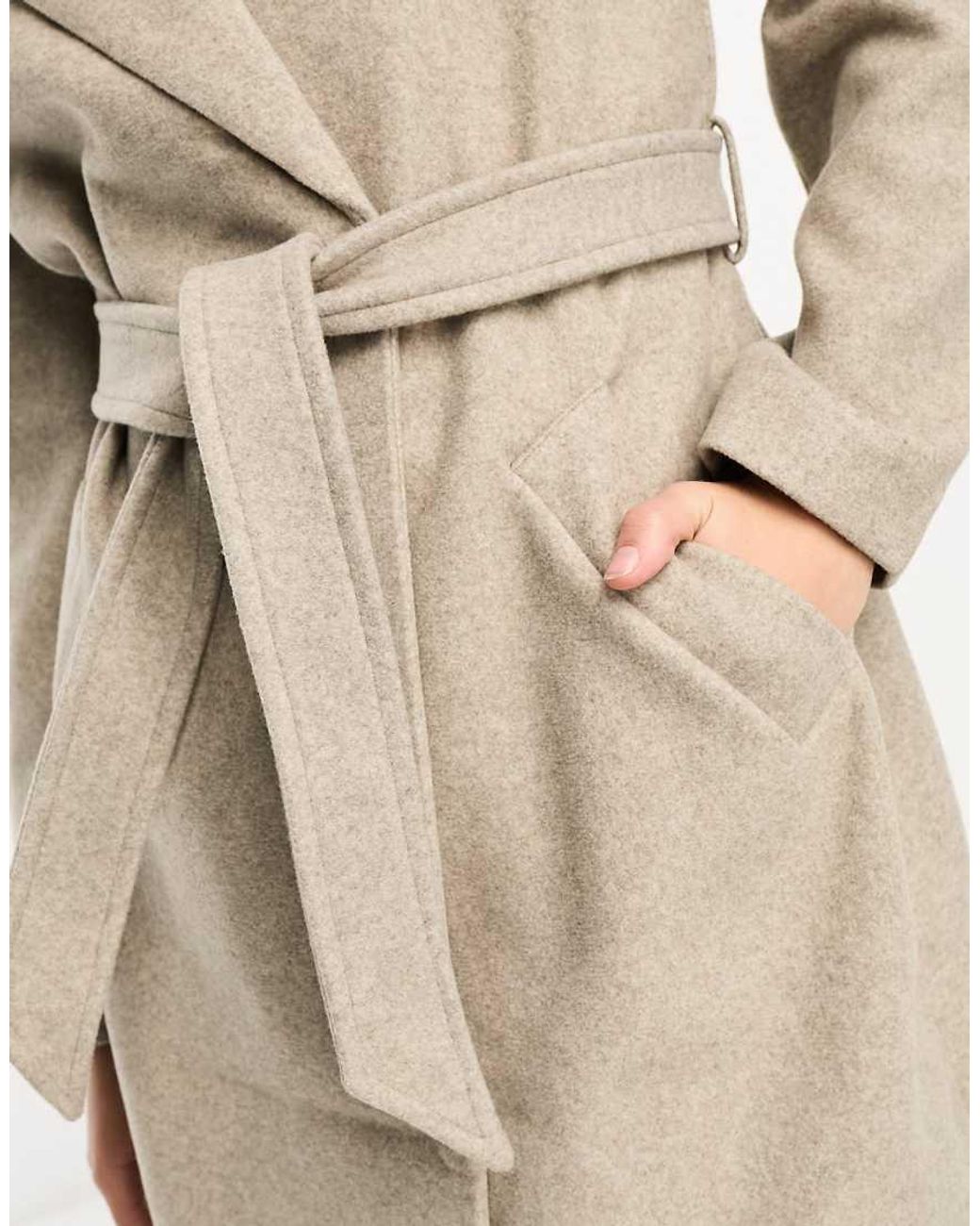 Vero Moda Blue Belted Formal Midi Coat