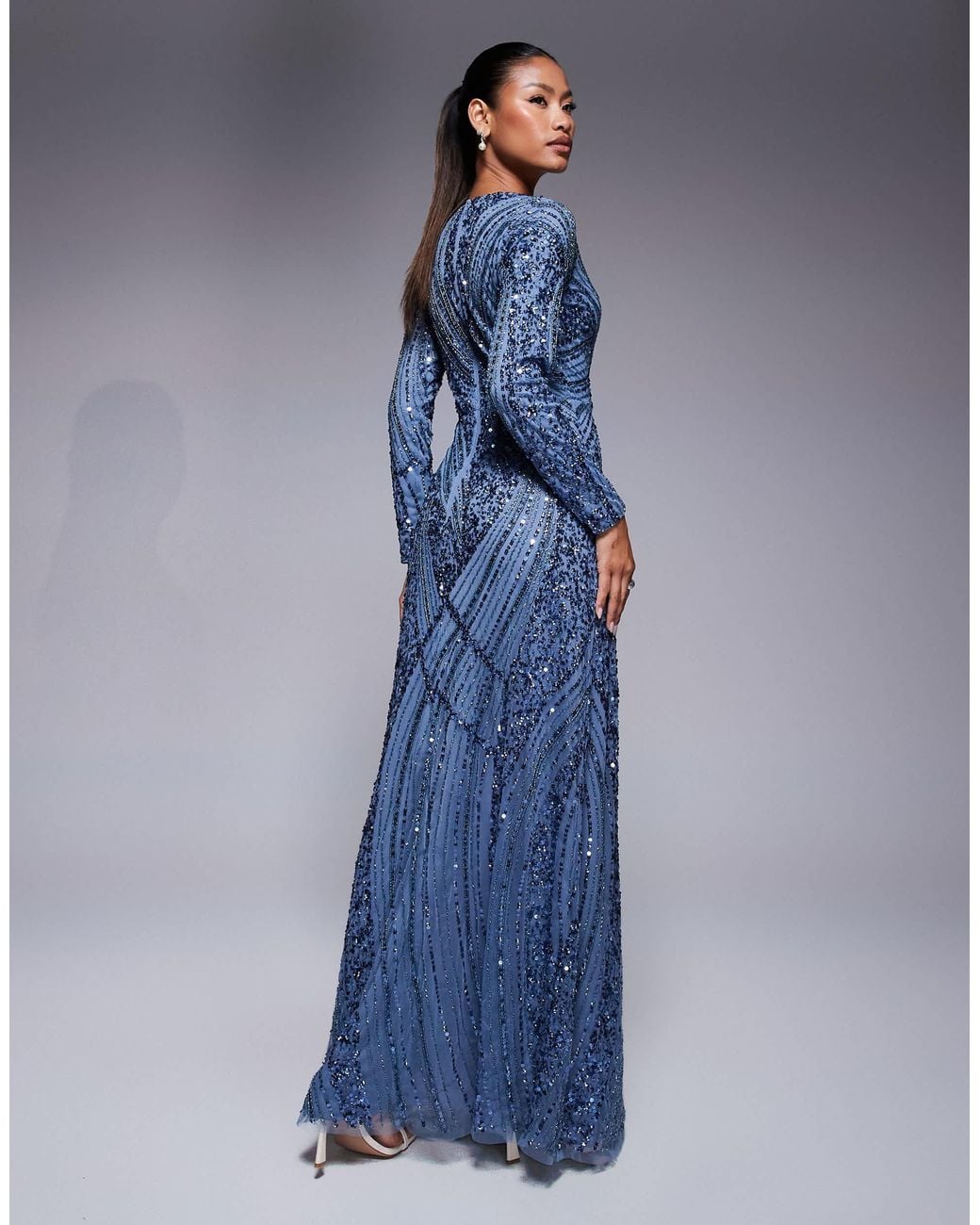 Green Asos Flowy Dress ASOS DESIGN Long Sleeve All Over Fringe Embellished Maxi Dress In Blue Green Asos Flowy Dress ASOS DESIGN Long Sleeve All Over Fringe Embellished Maxi Dress In Blue
