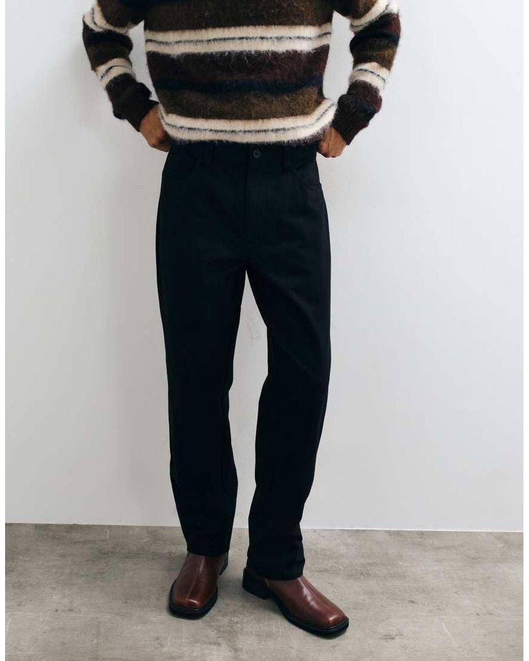 ASOS Black Straight Pant for men