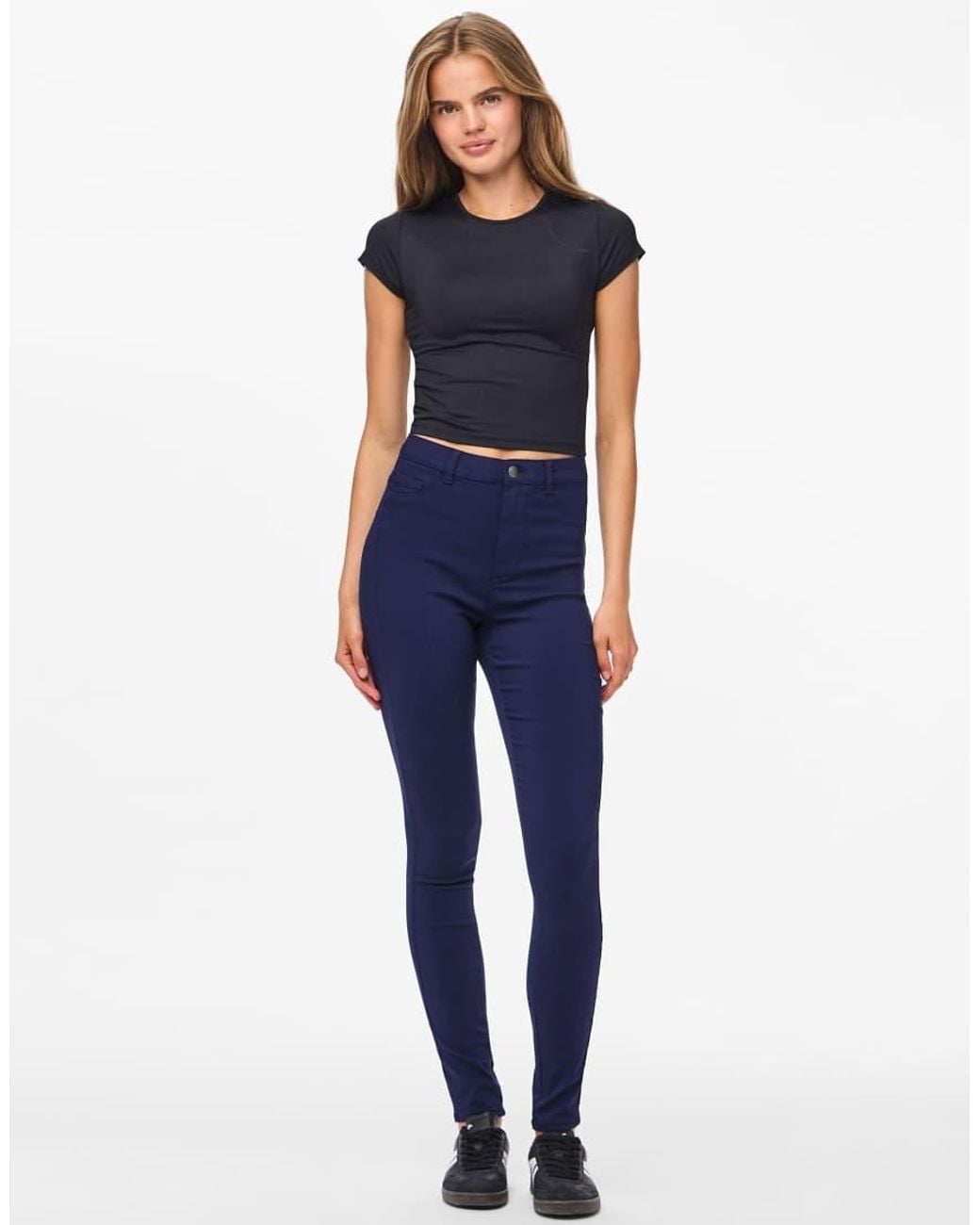 Pieces Blue Highskin High Waist Skinny Fit leggings