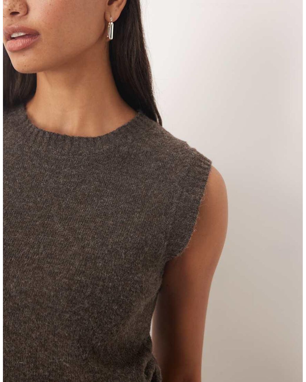 Glamorous Blue Crew Neck Vest Top
