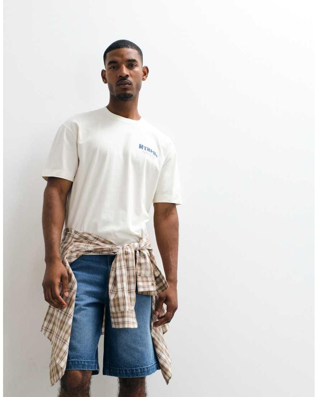 Hollister White Athens Back Graphic Boxy T-shirt for men