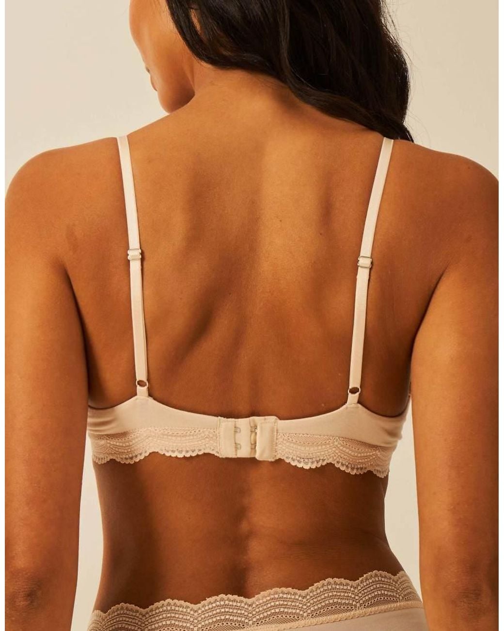 Stripe & Stare Brown Triangle Lace Bra