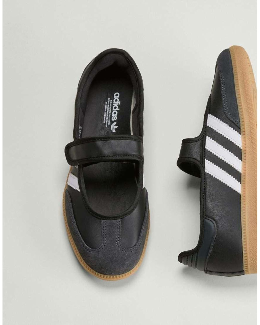 Adidas Originals White Samba Mary Jane Flats