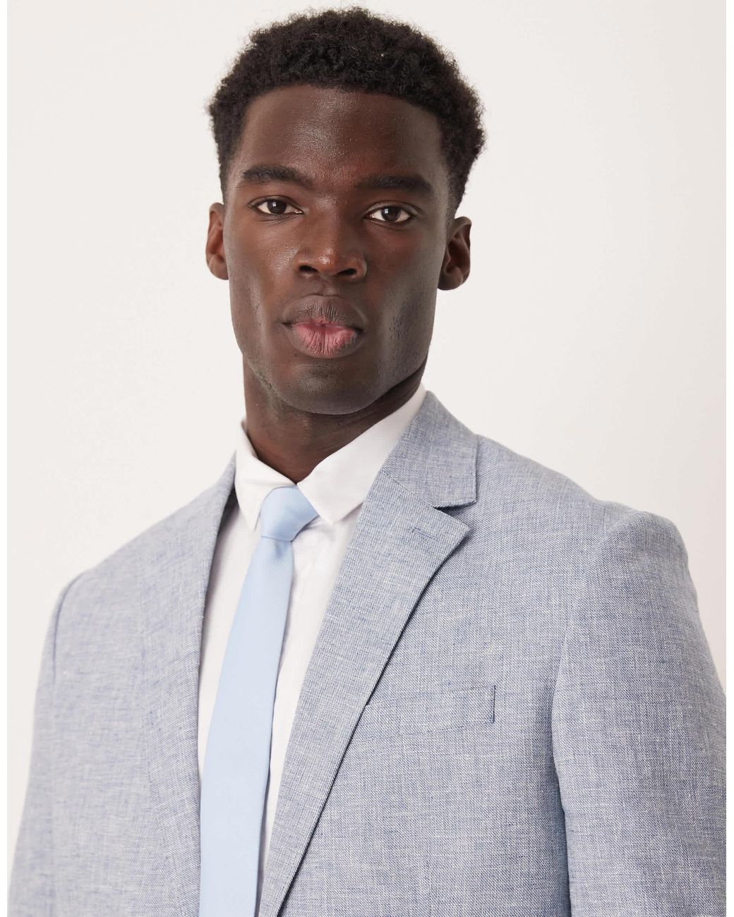 SELECTED – malik – leinen-blazer in Gray für Herren