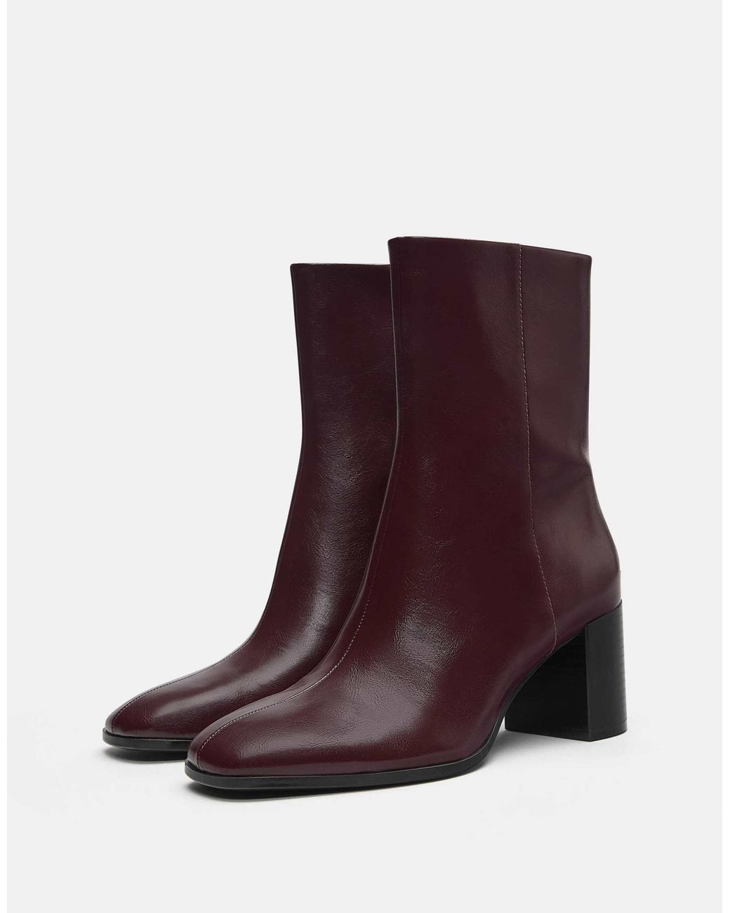 Pull&Bear Purple – stiefeletten