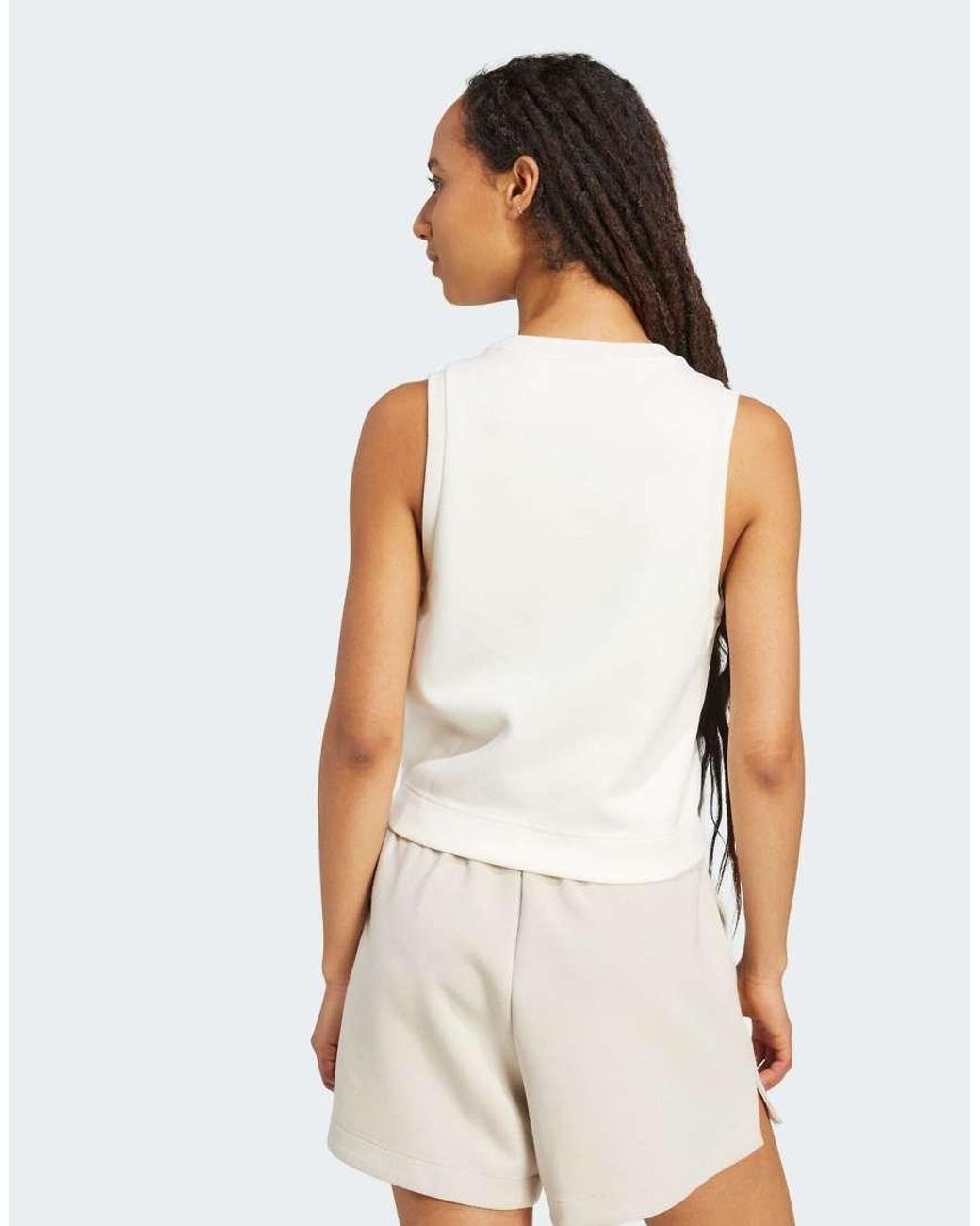Adidas Originals White Soft Lux Tank