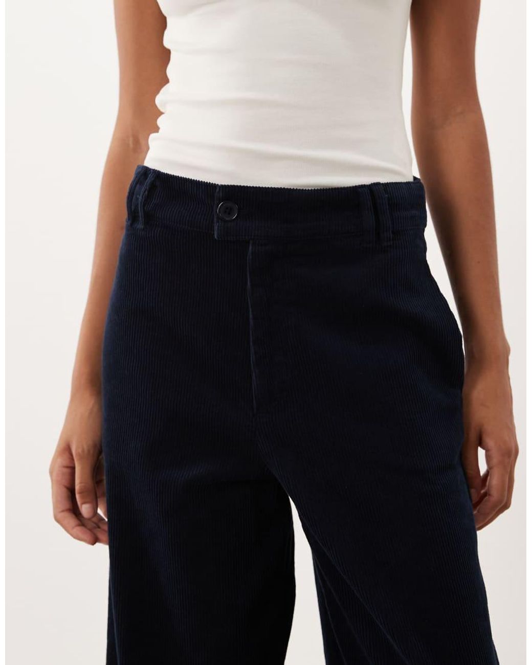 Asos Design Tall Pantalones De Pernera Recta En Pana ASOS de color Black