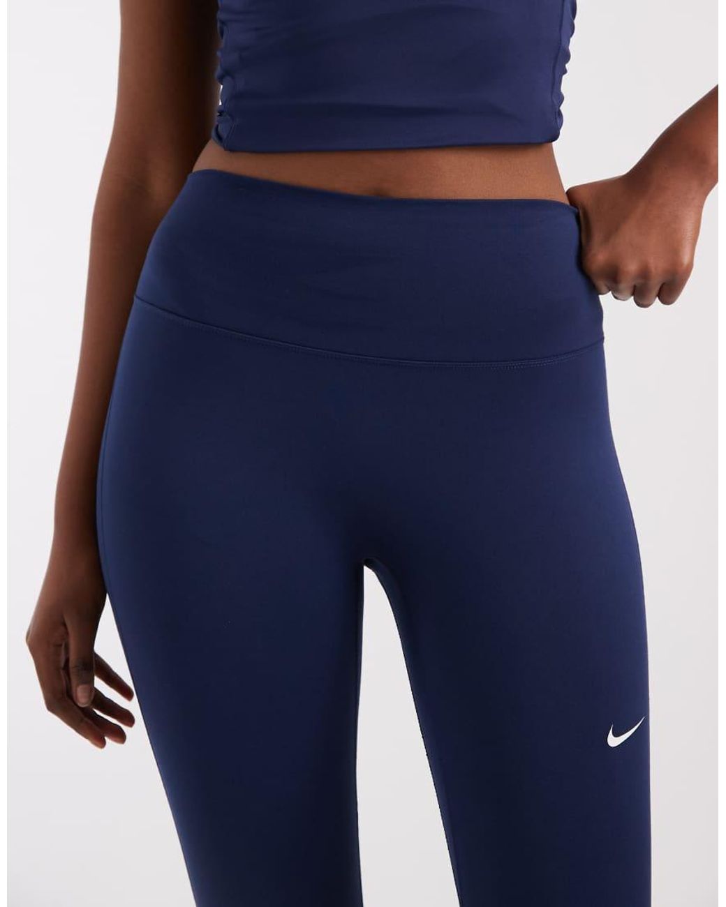 Nike Blue One High Rise 7/8 leggings