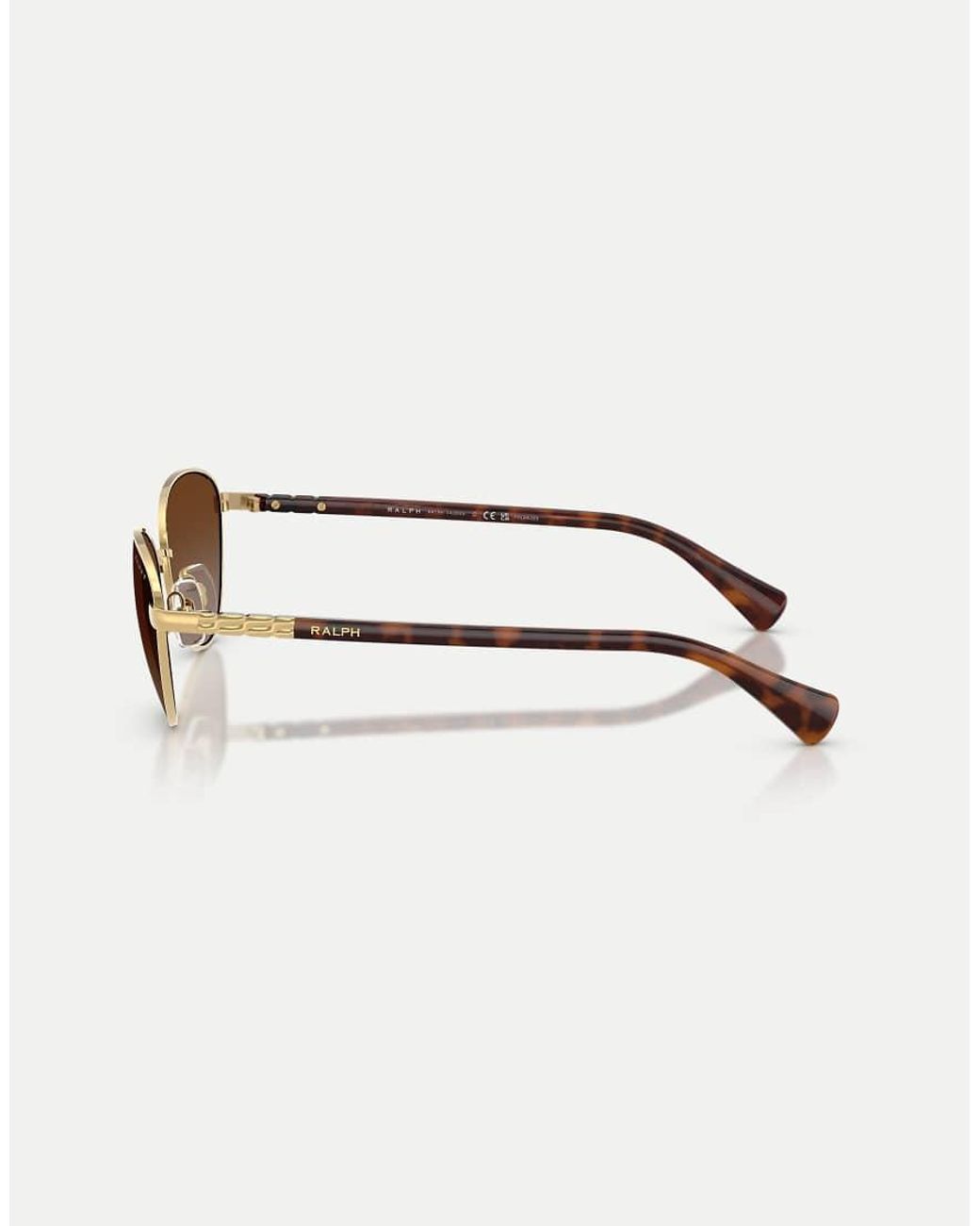 Ralph Metallic Cat Eye Polarised Sunglasses With Lens