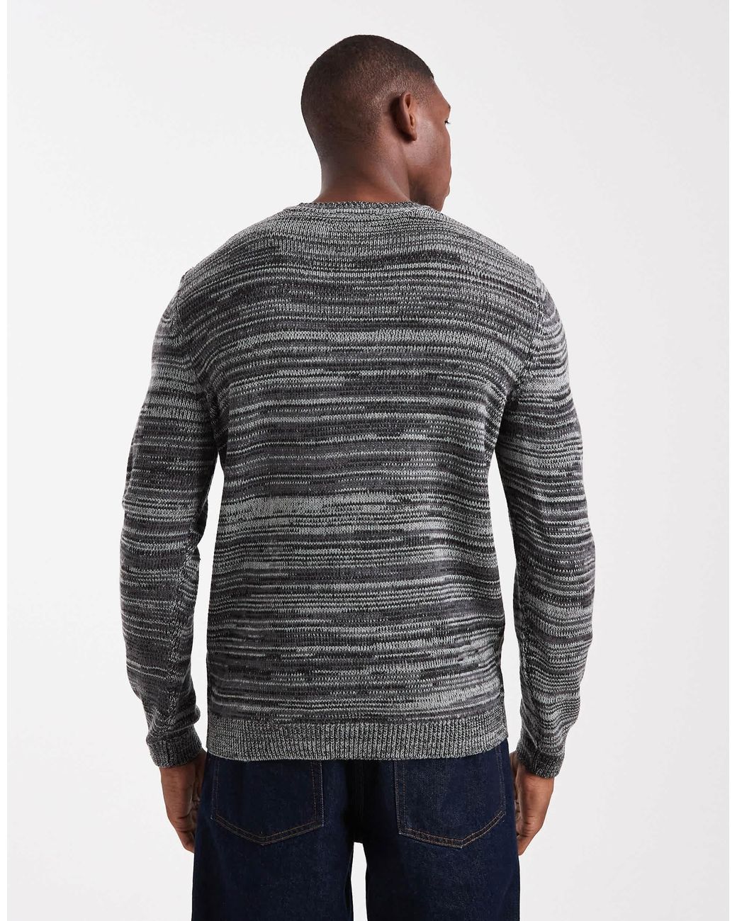 Only & Sons – gestreifter strickpullover in Blue für Herren