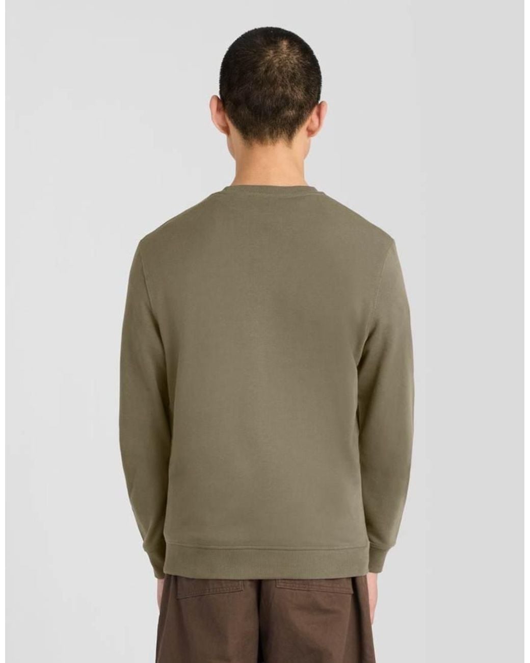 Lyle & Scott Green Mid Layers Crew Neck Sweatshirt for men