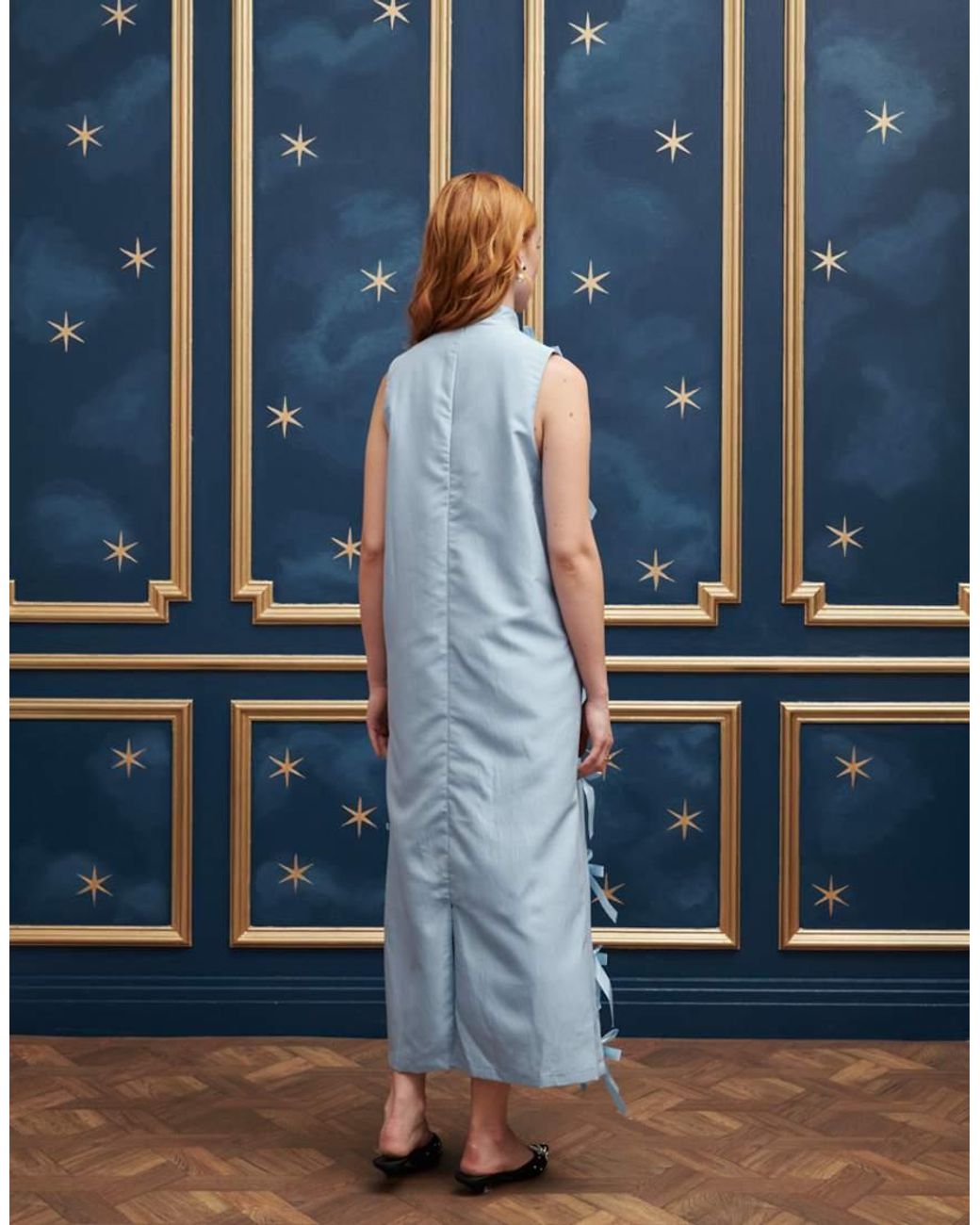 sister jane blue bow dress Dream Sister Jane jacquard bow mini dress in powder blue