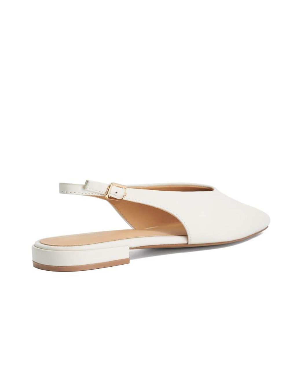 Dune White Heartbeat Ballet Pumps