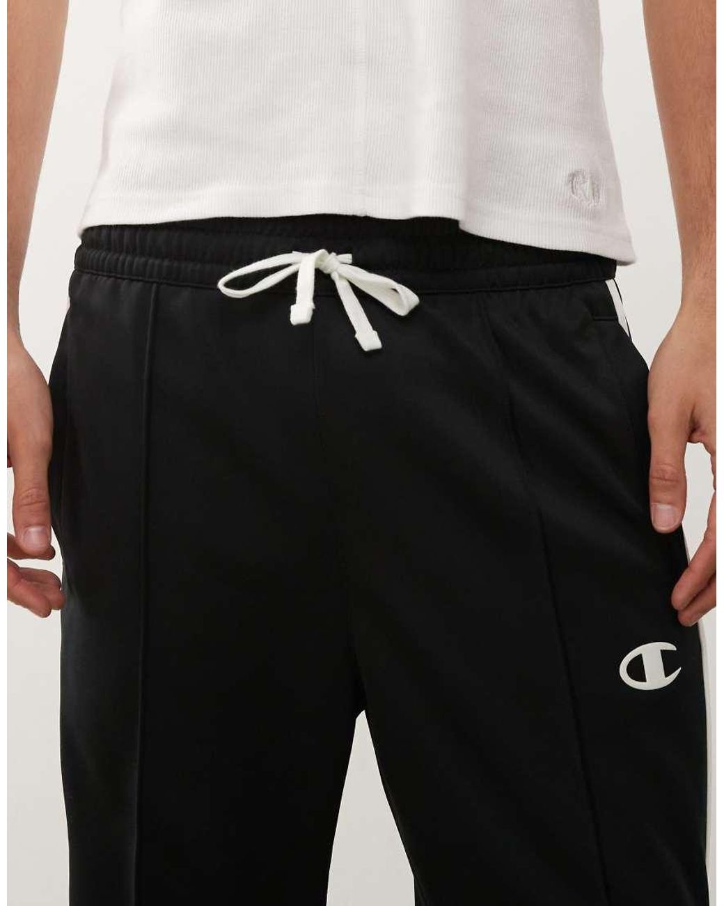 Champion Black Straight Hem Pants for men
