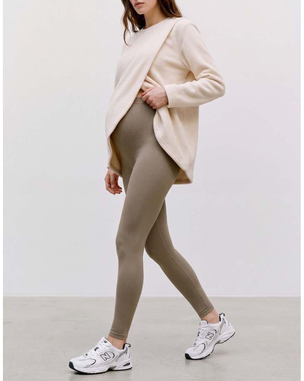 Mama.licious Natural Mamalicious Maternity Seamless leggings Co-ord