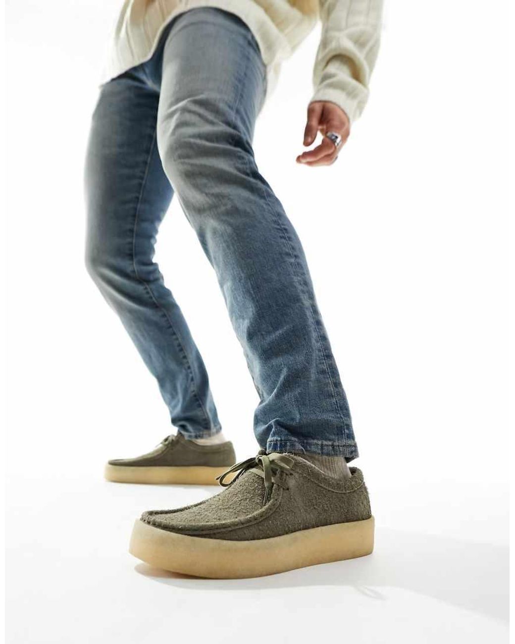 Clarks Blue Wallabee Cupsole Shoes for men