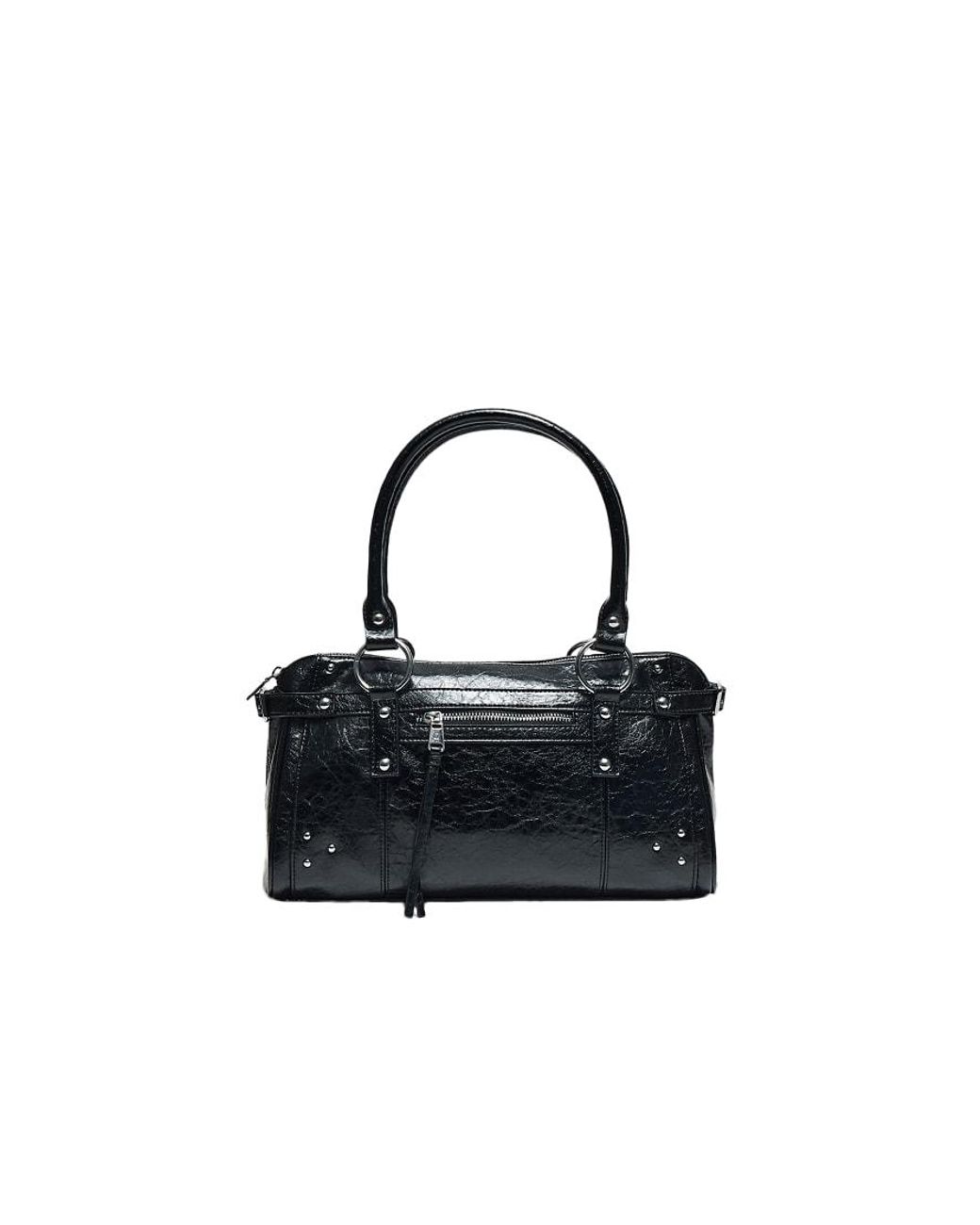 Stradivarius Blue Studded Shoulder Bag