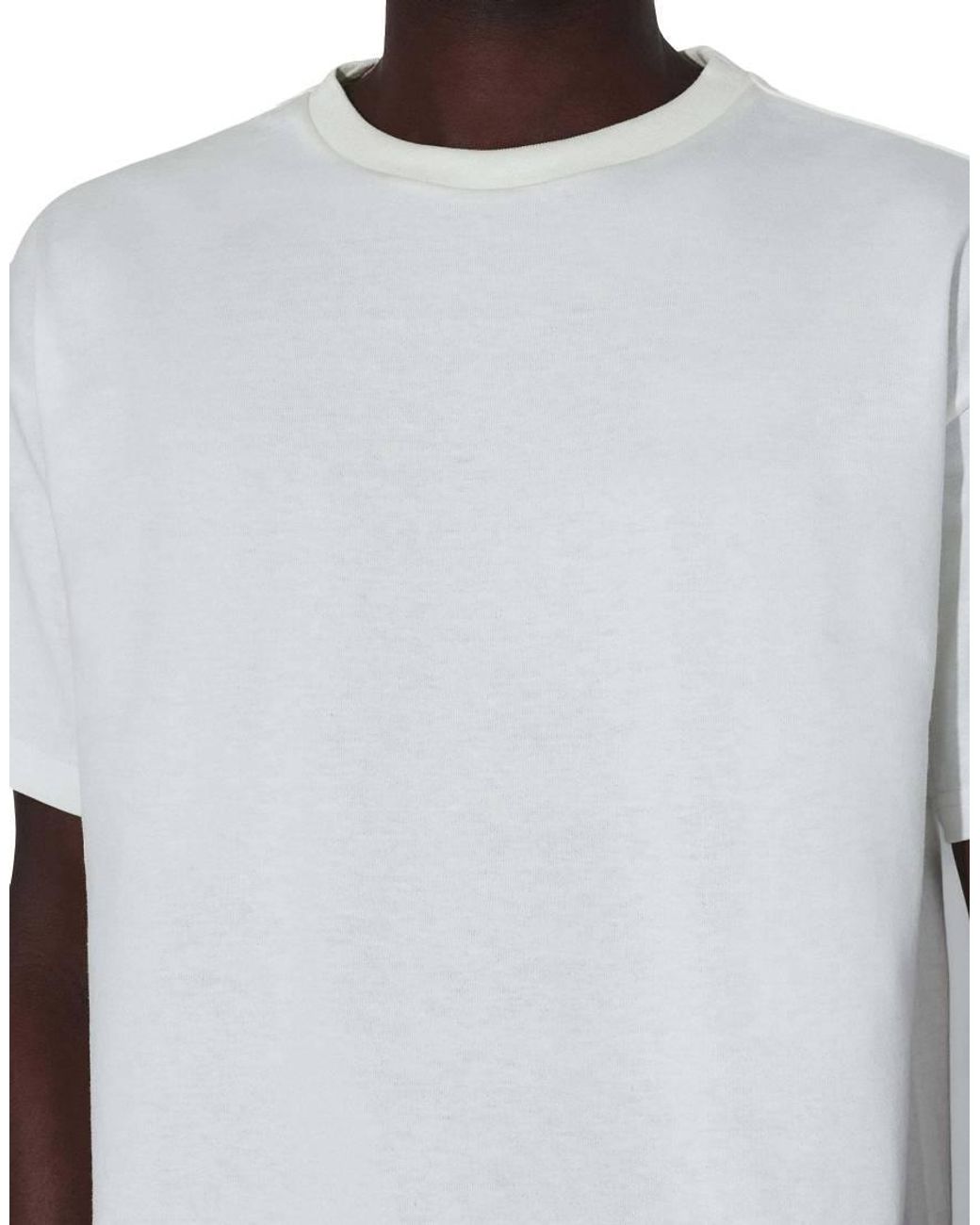 Dr. Denim White Trooper Plain Crew Neck T-Shirt
