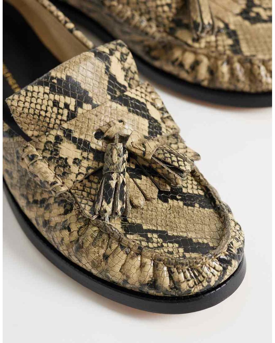 Tommy Hilfiger Natural Premium Snake Tassel Loafer