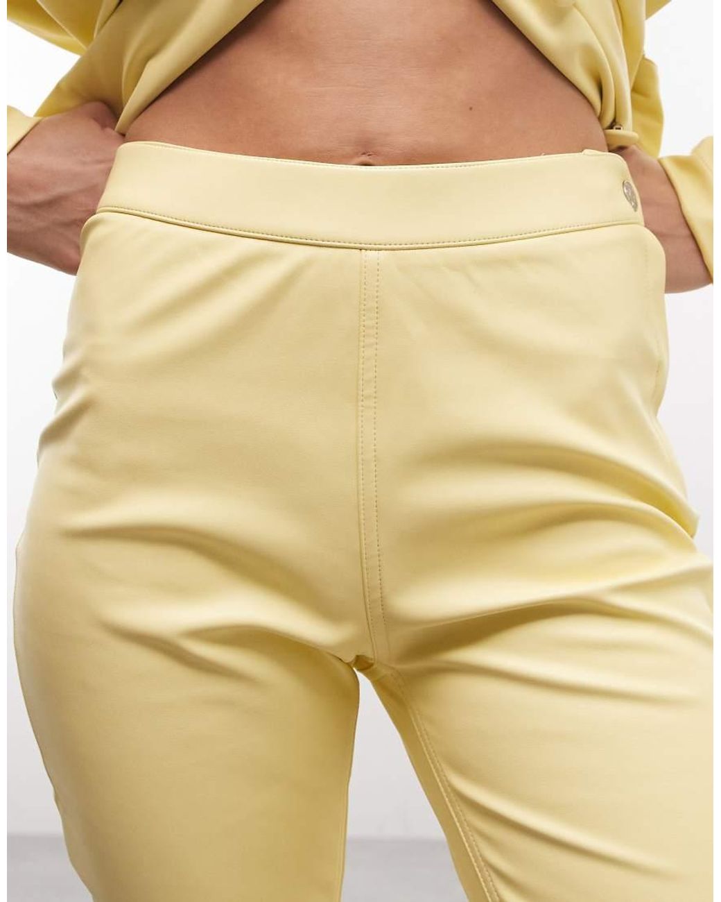AFRM Natural Calla High Rise Fitted Capri Co-Ord
