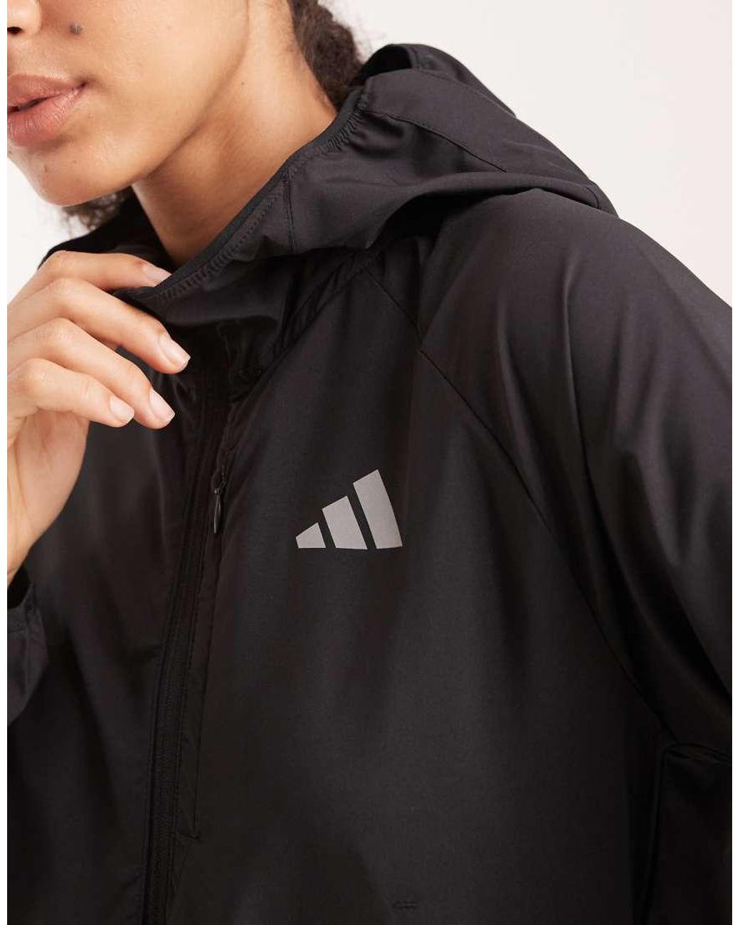 Adidas Originals Black Adi365 Running Essentials Jacket
